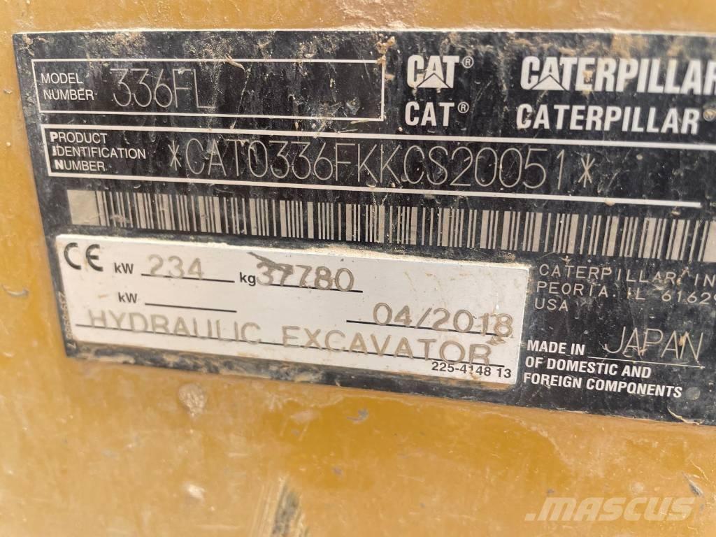 CAT 336FL Pásová rýpadla