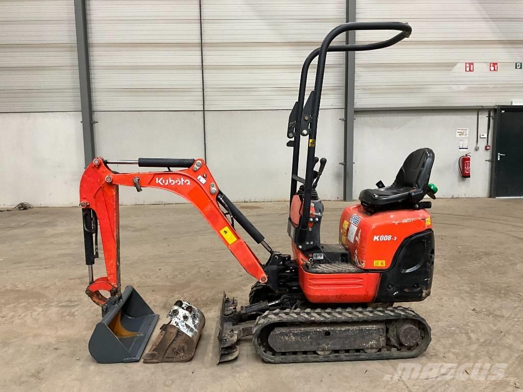 Kubota K 008-3 Mini rýpadla < 7t