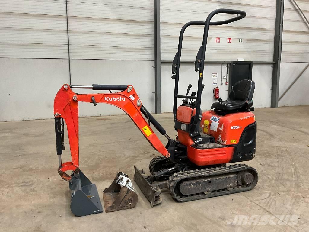 Kubota K 008-3 Mini rýpadla < 7t