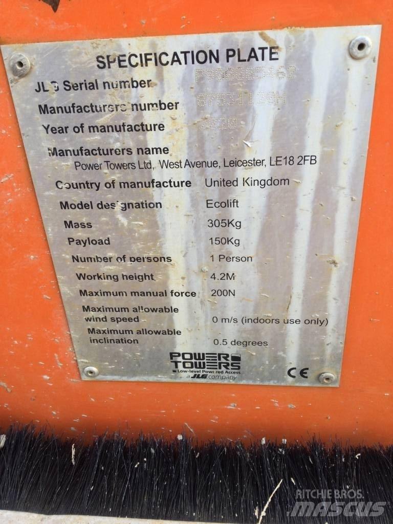JLG Ecolift 50 Vertikální sloupové výtahy