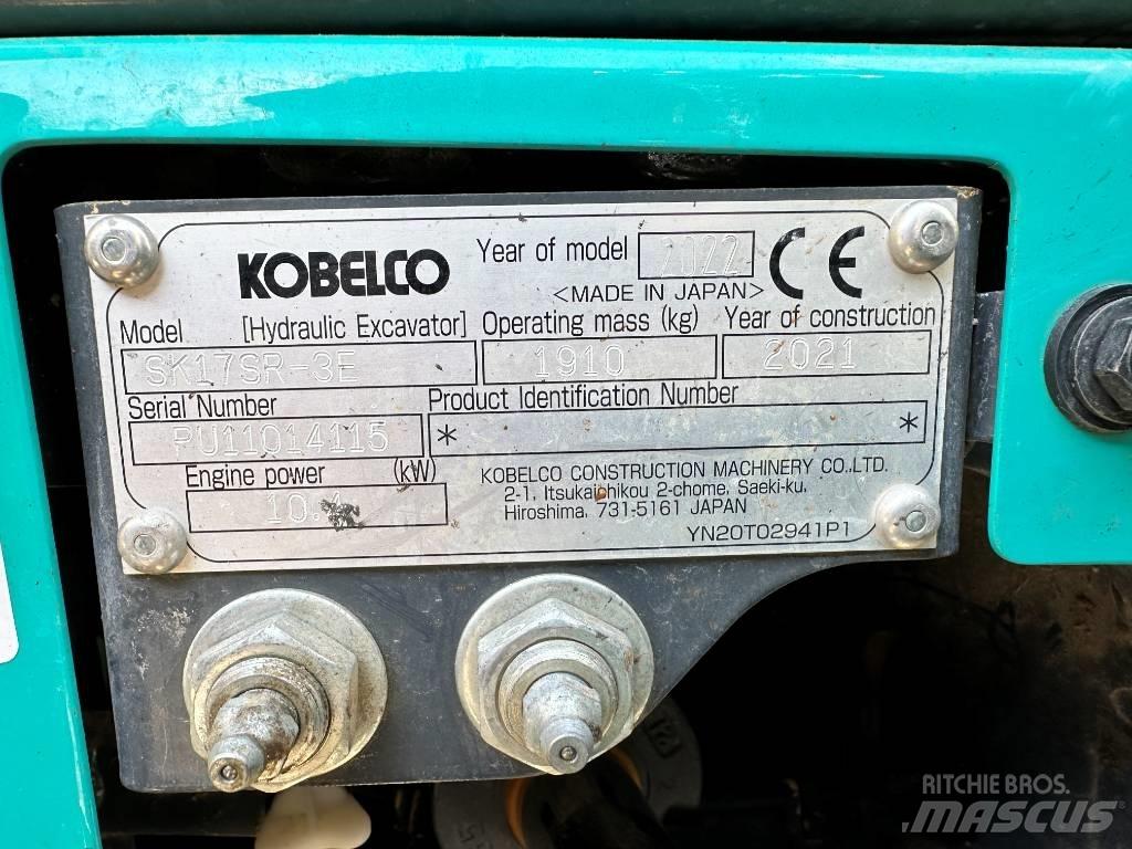 Kobelco SK17SR-3E Mini rýpadla < 7t