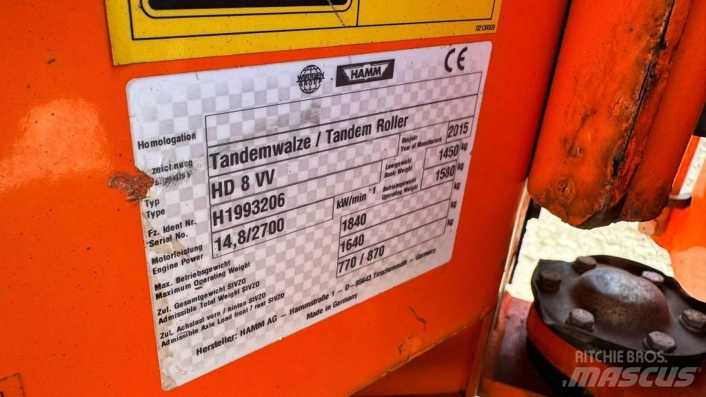 Hamm HD 8 VV Tandemové válce