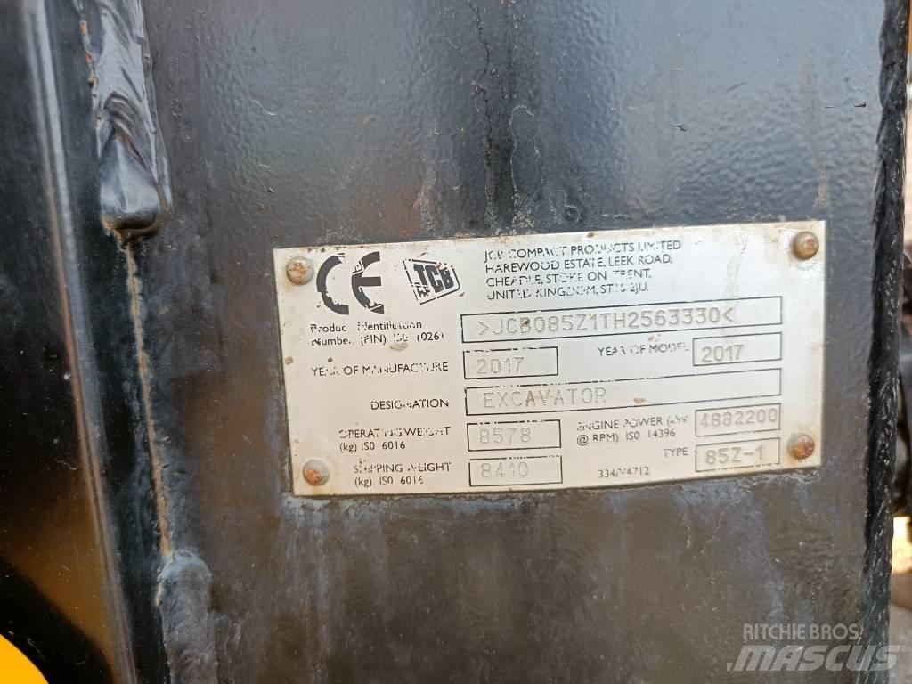 JCB 85Z-1 ECO Midi rýpadla 7t - 12t