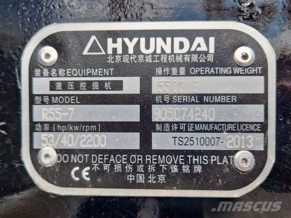 Hyundai R 155-7 Mini rýpadla < 7t