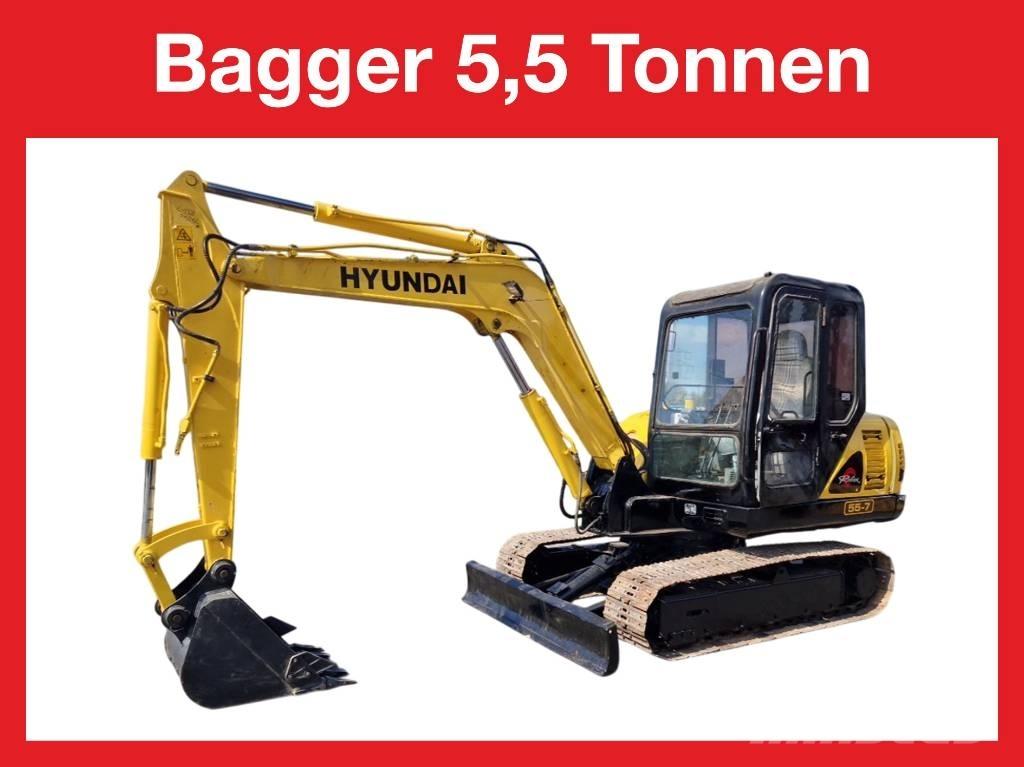 Hyundai R 155-7 Mini rýpadla < 7t