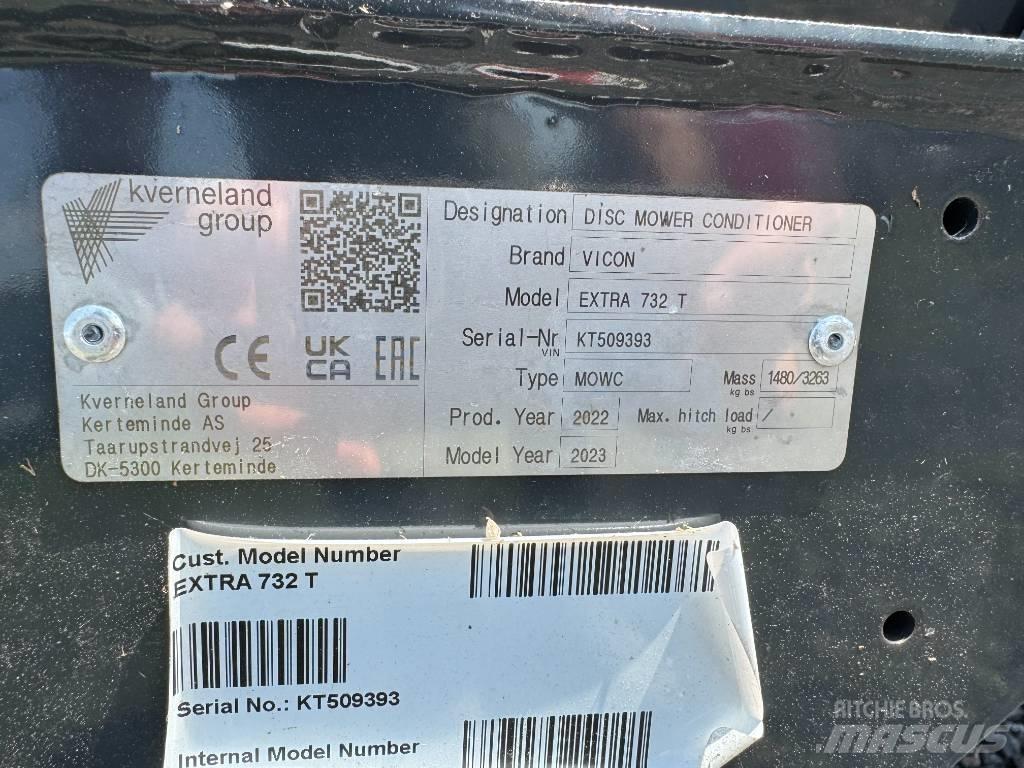 Vicon EXTRA 732T Kondicionér žacího stroje