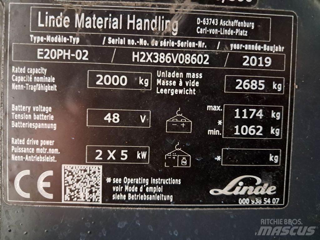 Linde E20PH-02 Akumulátorové vozíky
