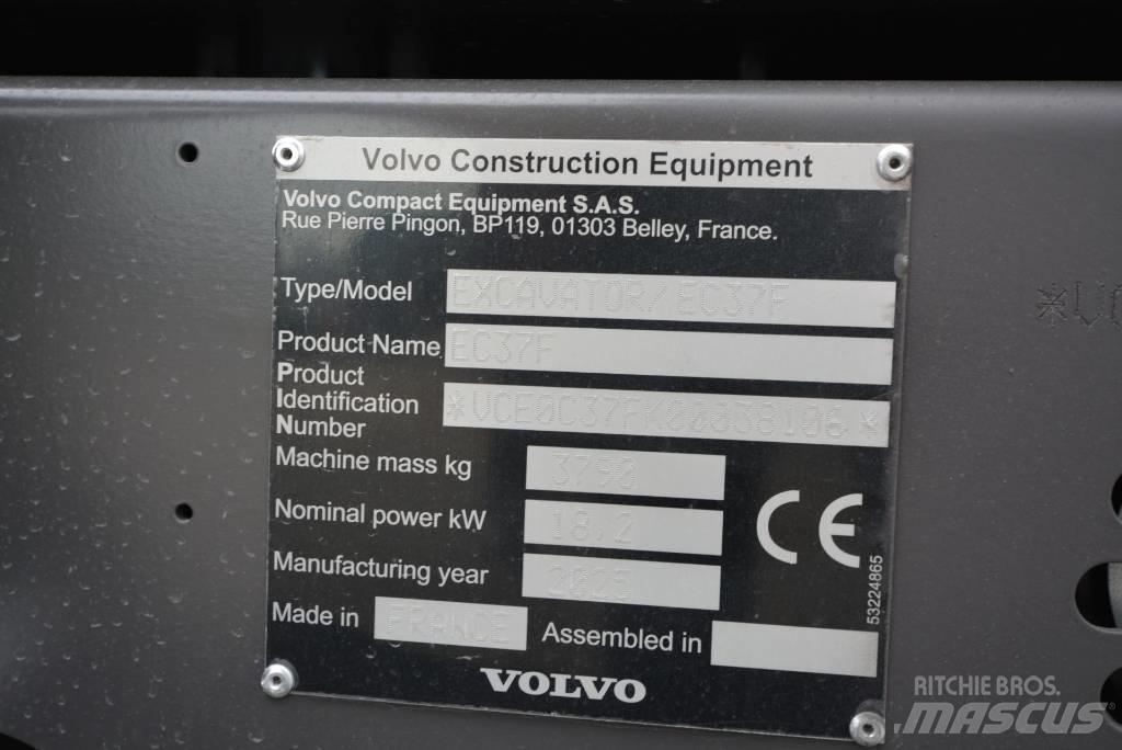 Volvo EC 37 F Aircon Mini rýpadla < 7t