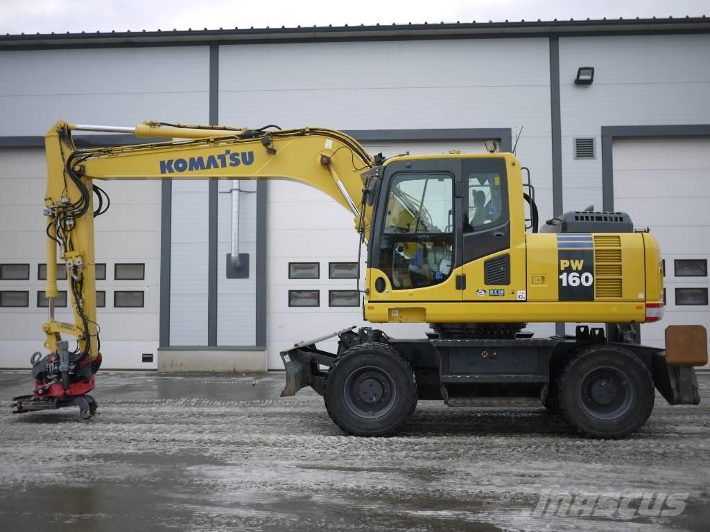 Komatsu PW 160-8 Kolová rýpadla
