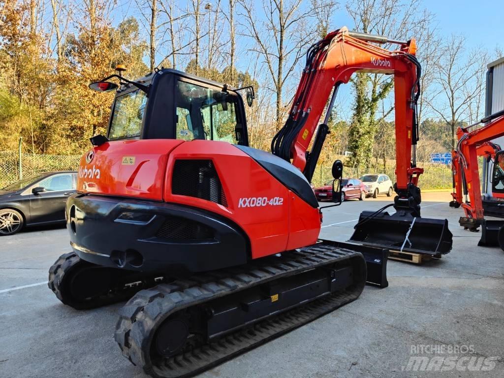 Kubota KX080-4a2 Midi rýpadla 7t - 12t