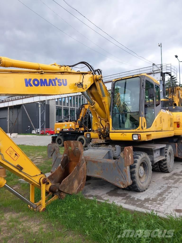 Komatsu PW 180-7EO Kolová rýpadla
