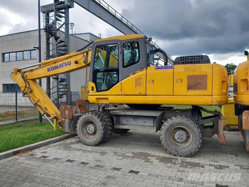 Komatsu PW 180-7EO Kolová rýpadla