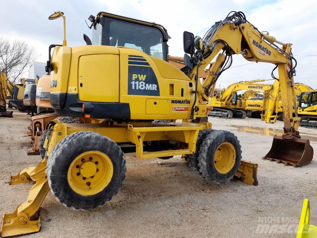 Komatsu PW118MR-8 Kolová rýpadla