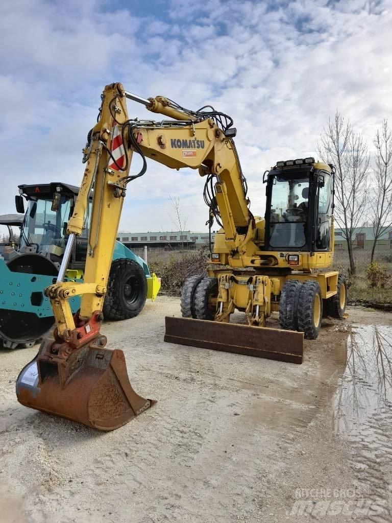 Komatsu PW118MR-8 Kolová rýpadla