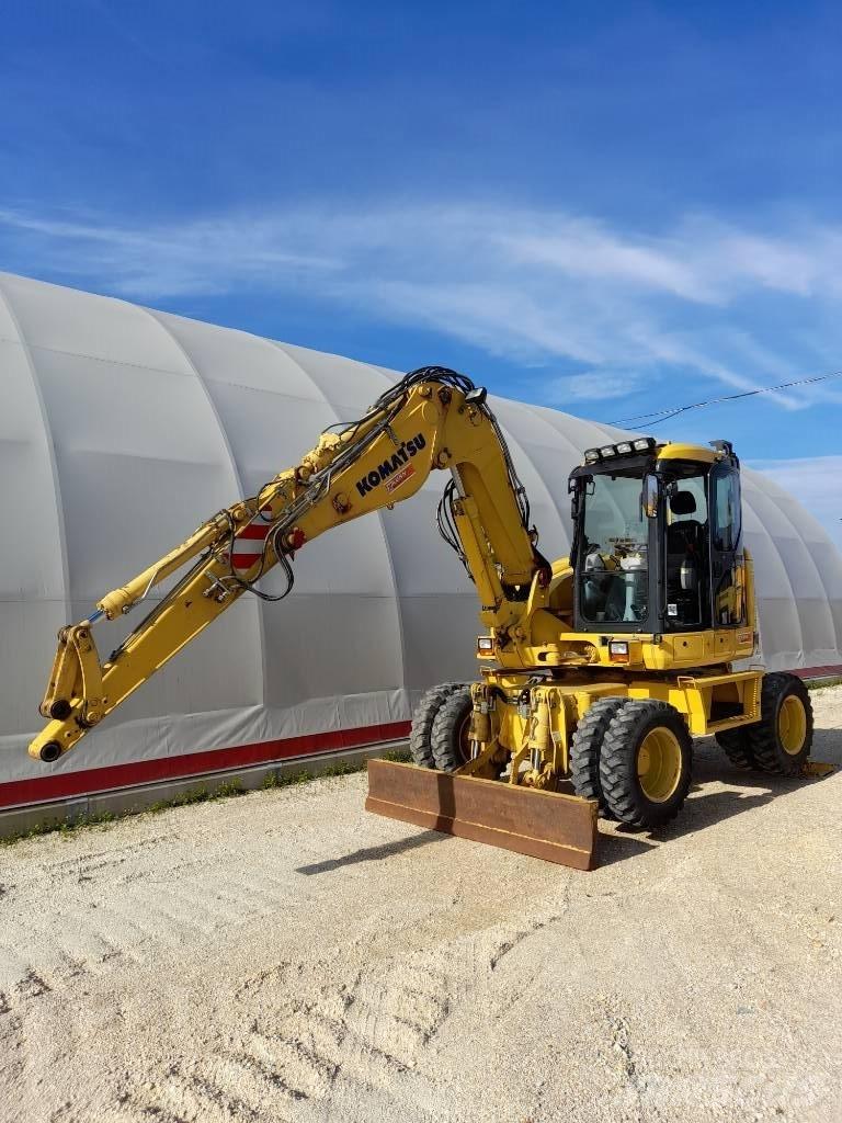 Komatsu PW118MR-8 Kolová rýpadla