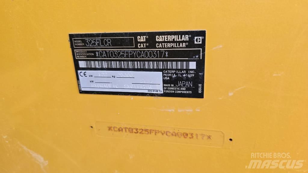 CAT 325 FL CR Pásová rýpadla