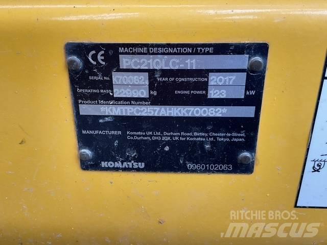 Komatsu PC210 Pásová rýpadla