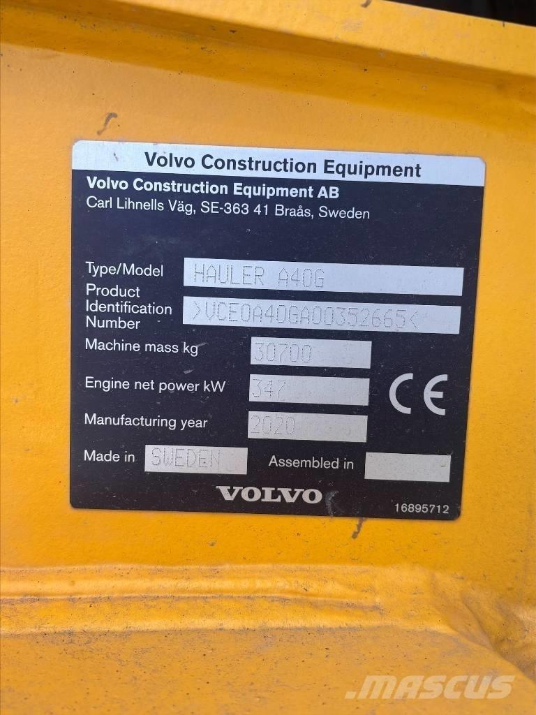 Volvo A40G Kloubové dempry