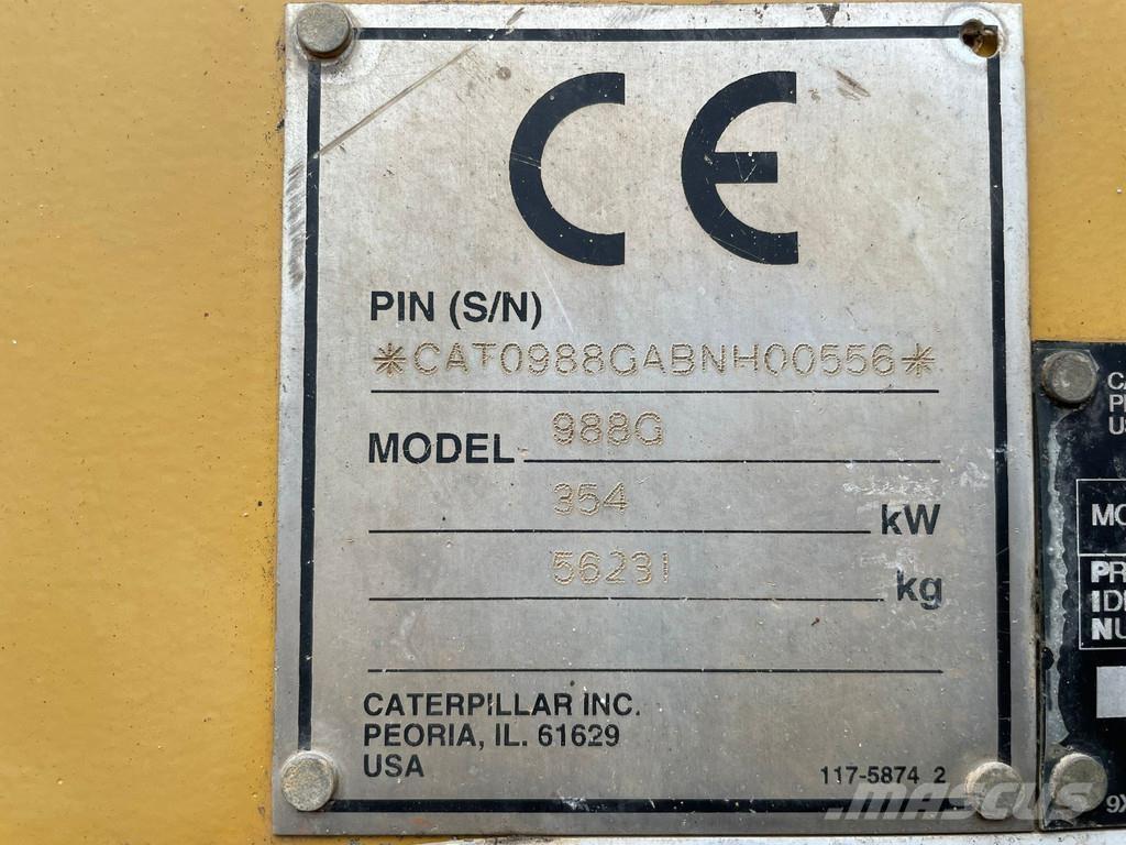 CAT 988G Kolové nakladače