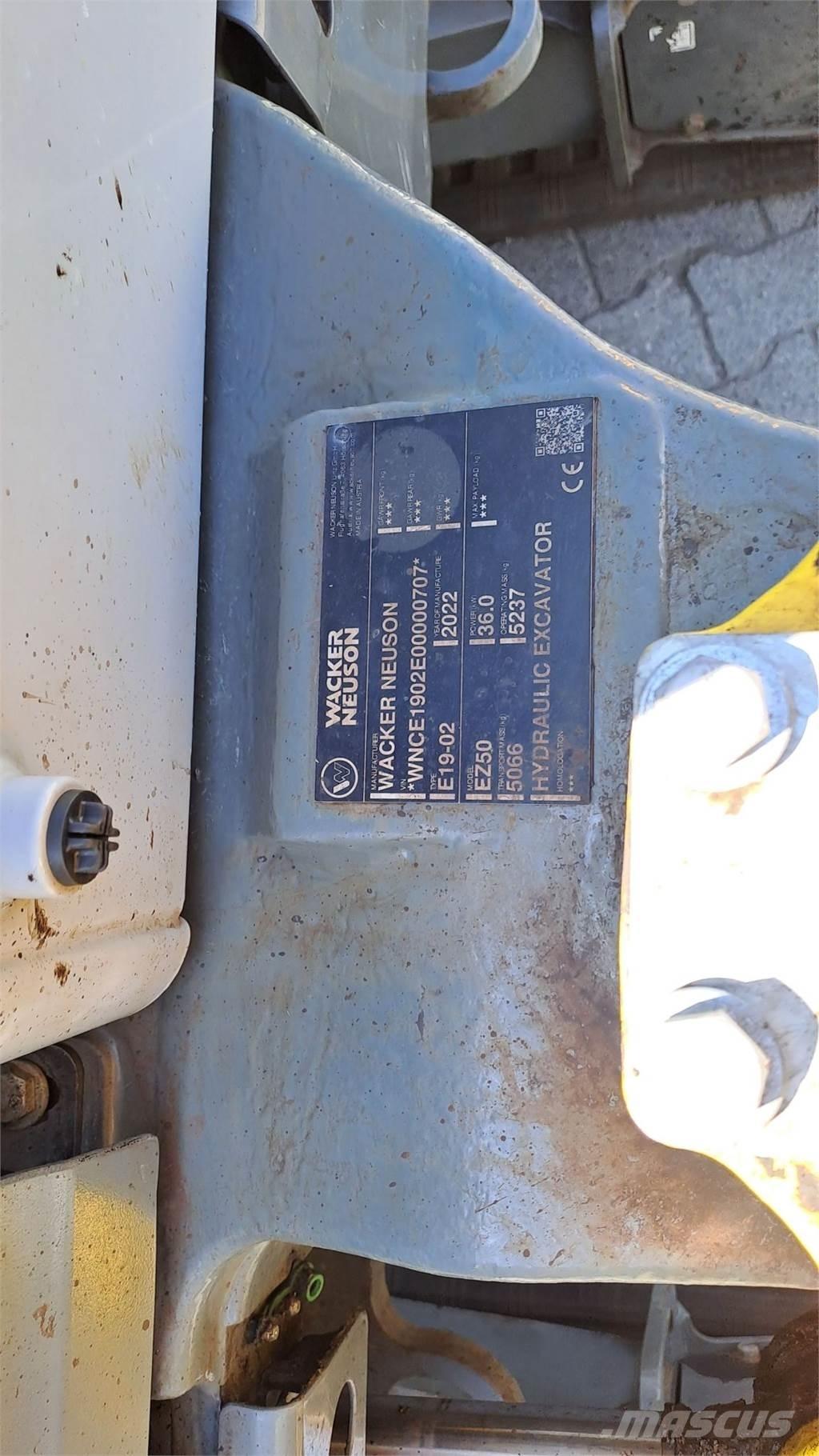 Wacker Neuson EZ50 Pásová rýpadla