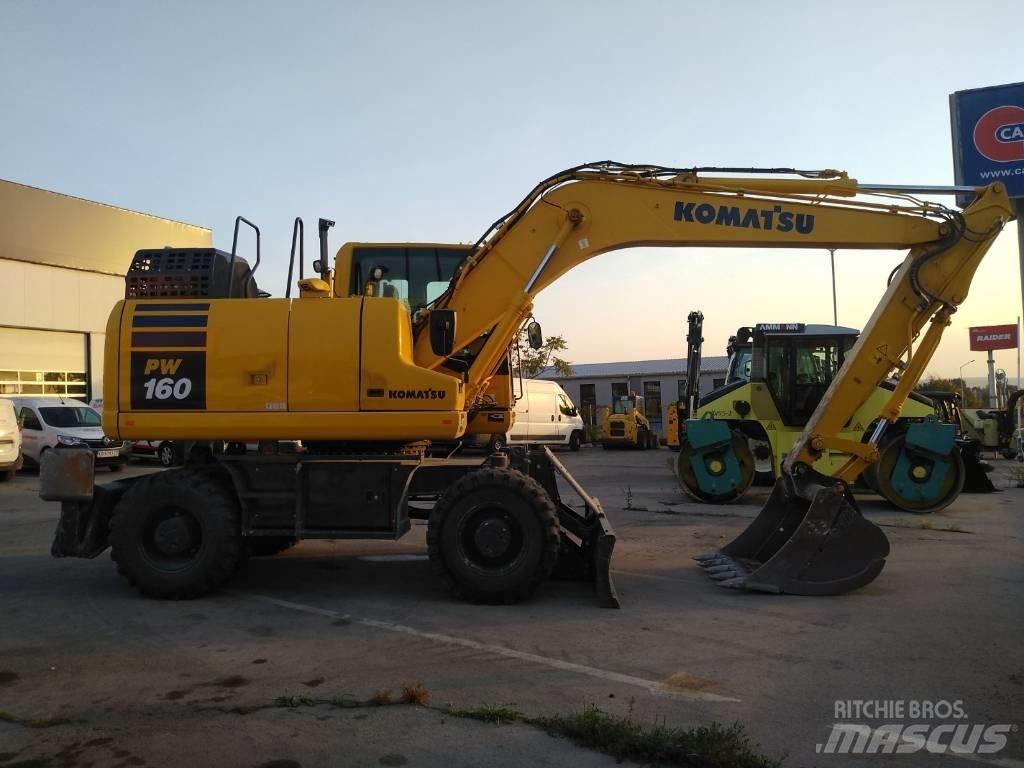 Komatsu pw160-11 Kolová rýpadla