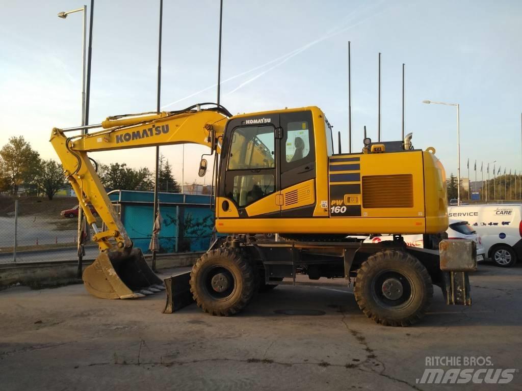 Komatsu pw160-11 Kolová rýpadla