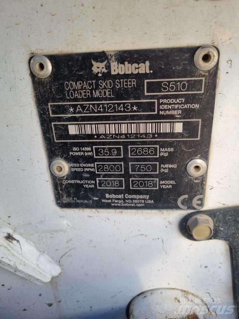 Bobcat S 510 Smykem řízené nakladače