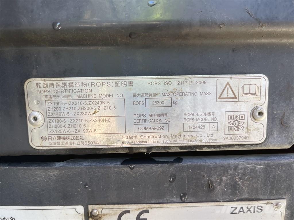 Hitachi ZX 210 LC-6 Pásová rýpadla