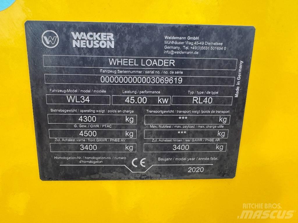 Wacker Neuson WL34 Kolové nakladače