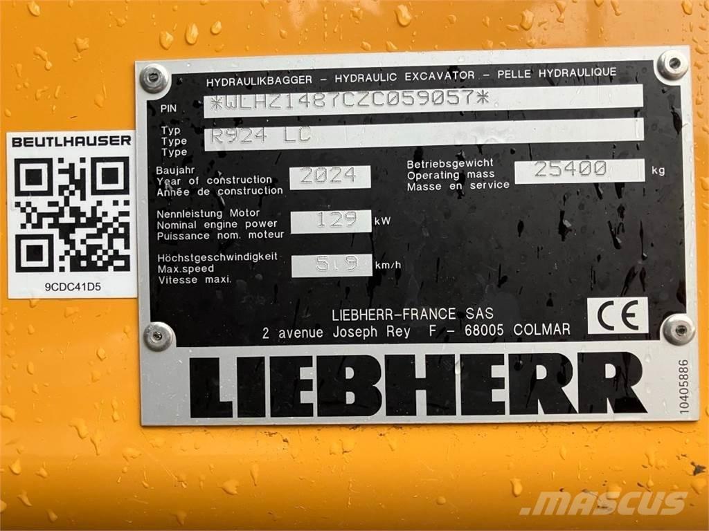 Liebherr R924 Pásová rýpadla