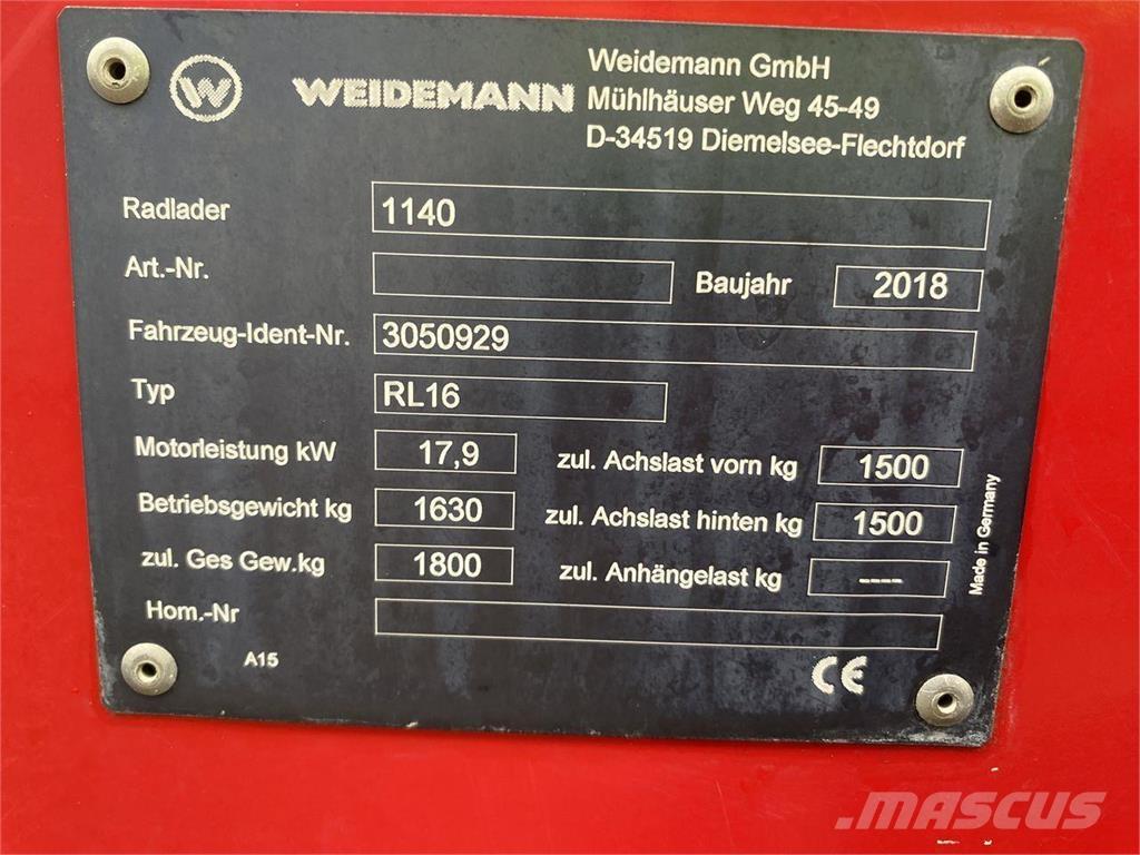Weidemann 1140 Víceúčelové nakladače