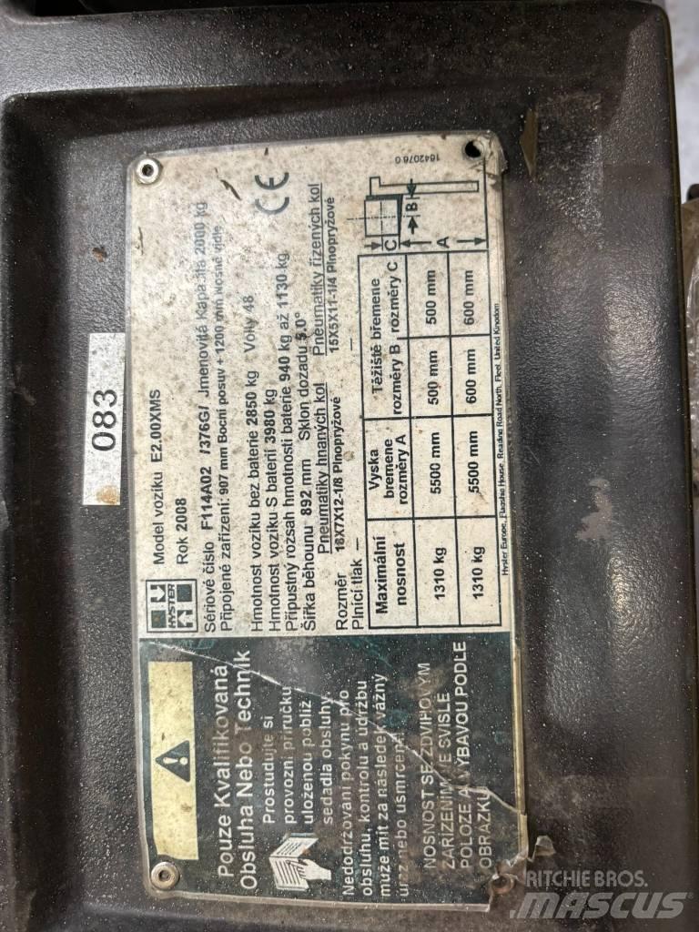 Hyster E2.00XMS Akumulátorové vozíky