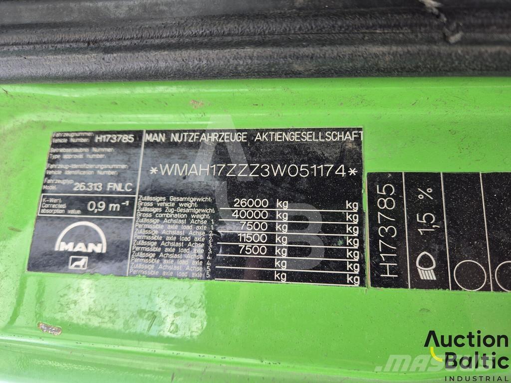 MAN TGA26.310 Popelářské vozy