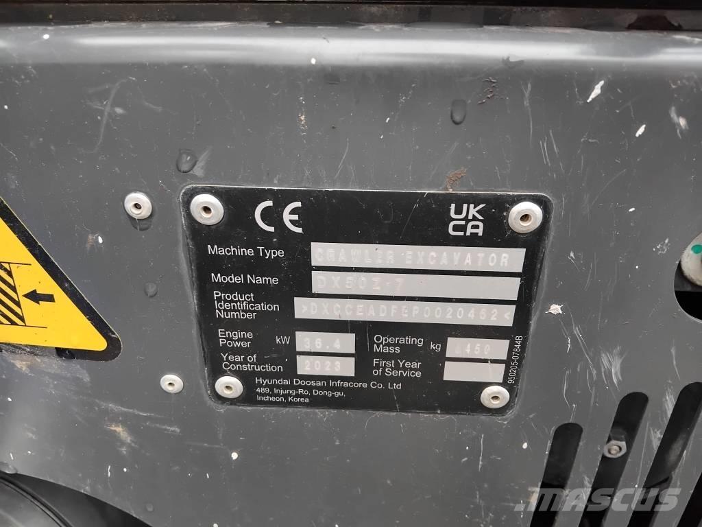 Develon DX 50 Z-7 Mini rýpadla < 7t