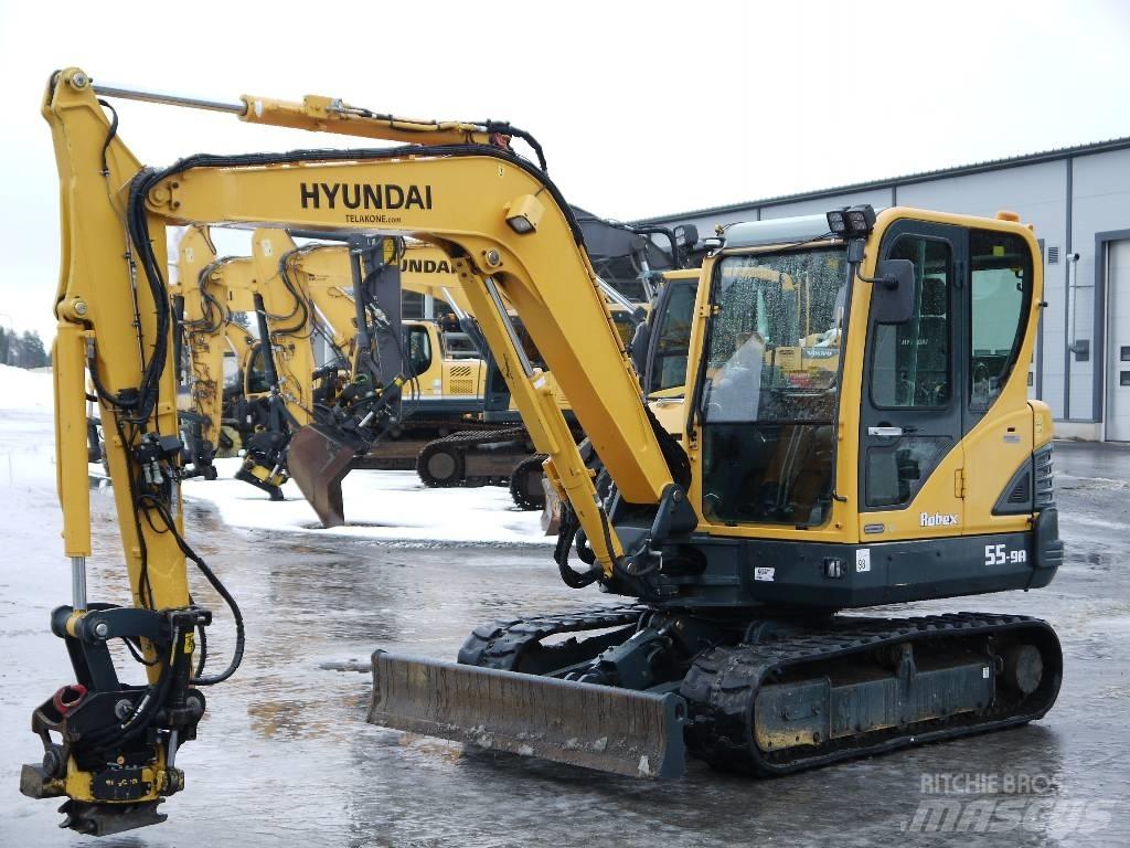 Hyundai R 55-9A Mini rýpadla < 7t