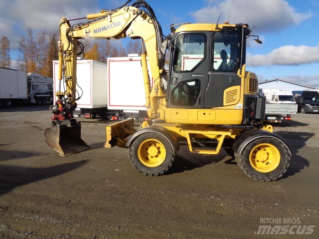 Komatsu PW 98 MR-6 Kolová rýpadla