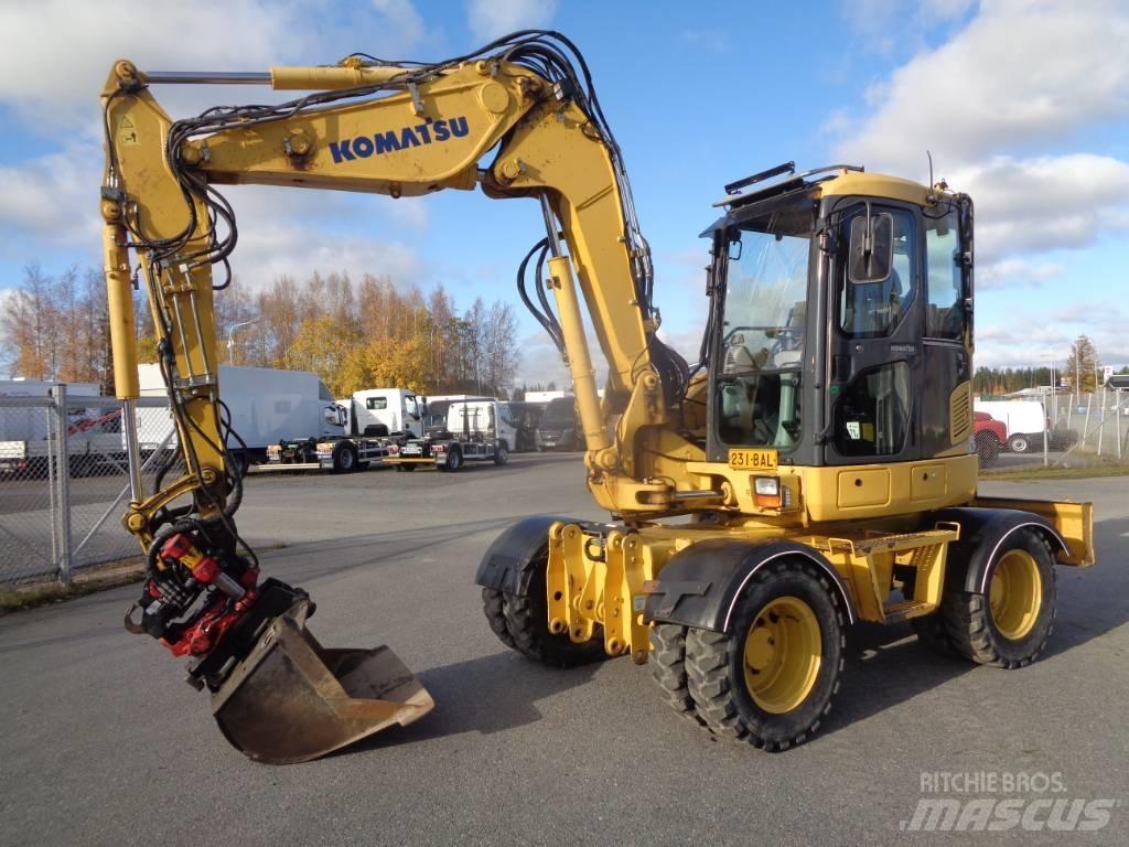 Komatsu PW 98 MR-6 Kolová rýpadla
