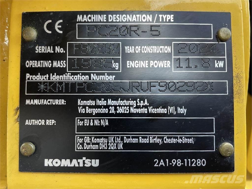 Komatsu PC20R-5 Kolová rýpadla