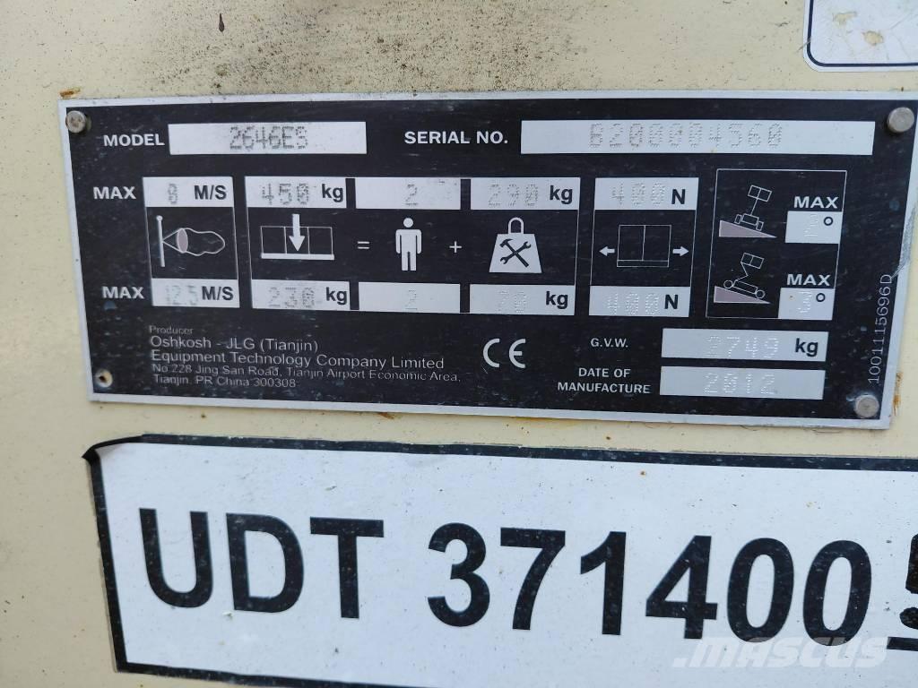 JLG 2646ES Nůžková zvedací plošina