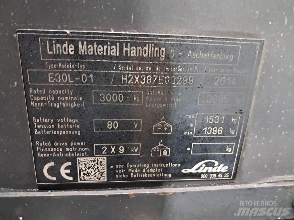 Linde E30L-01 Akumulátorové vozíky
