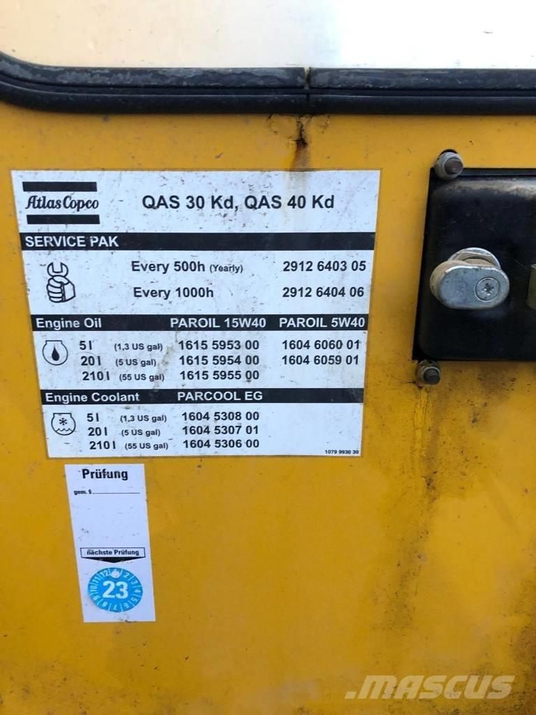 Atlas Copco QAS 30 Naftové generátory