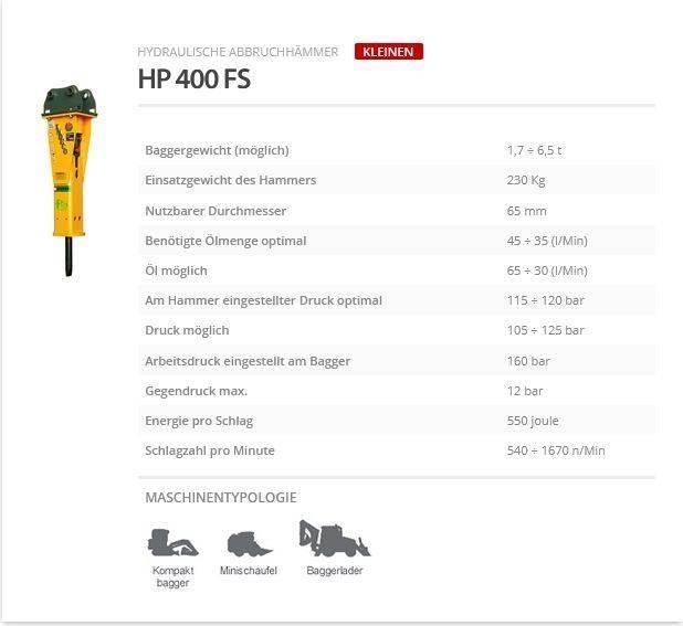 Indeco HP 400 FS Bourací kladiva / Sbíječky