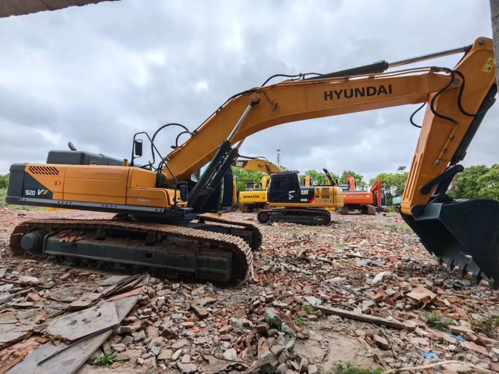 Hyundai Robex 520 VS Pásová rýpadla