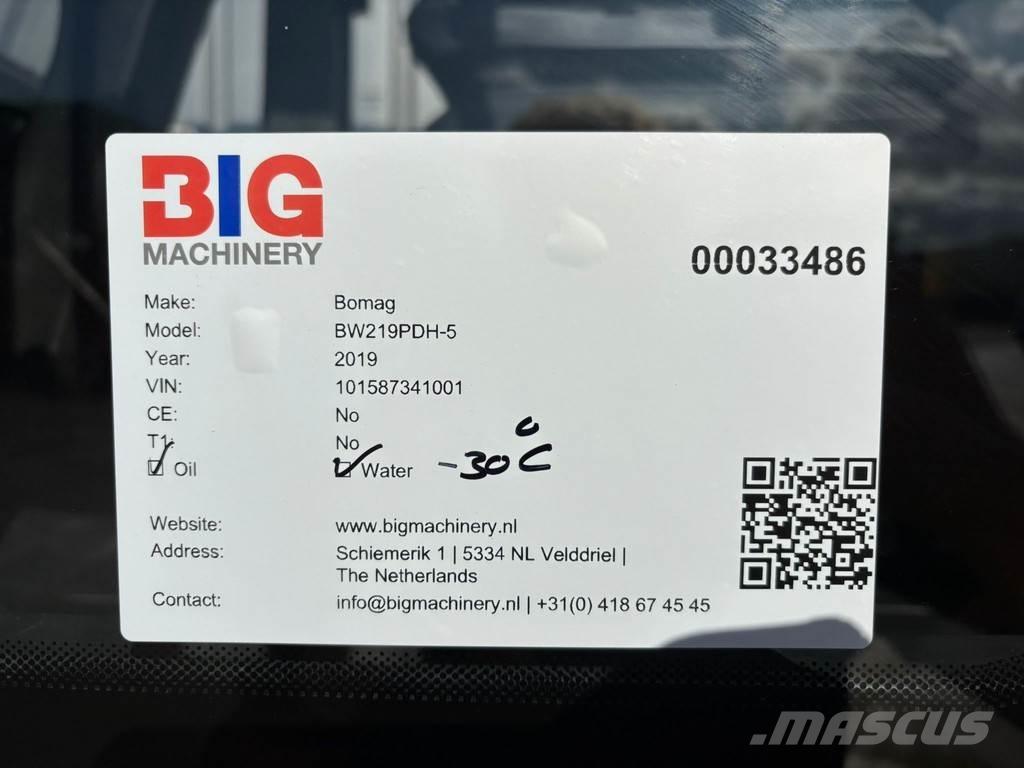 Bomag BW219PDH-5 Tahačové válce