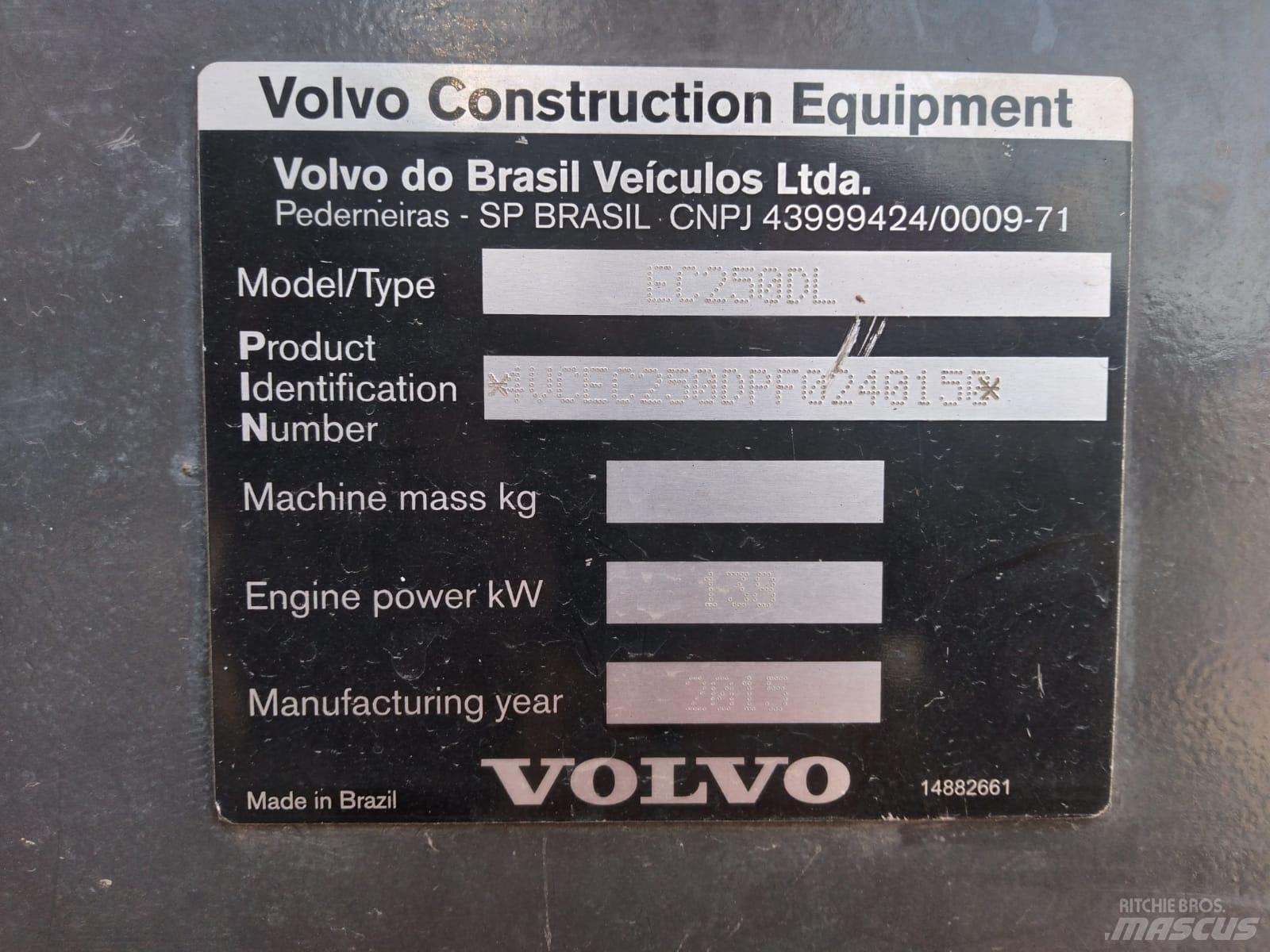 Volvo EC 250 D L Pásová rýpadla