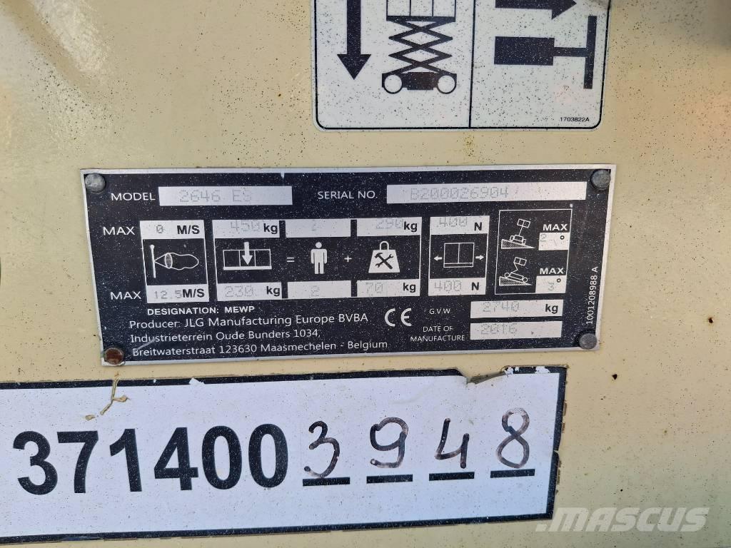 JLG 2646ES Nůžková zvedací plošina