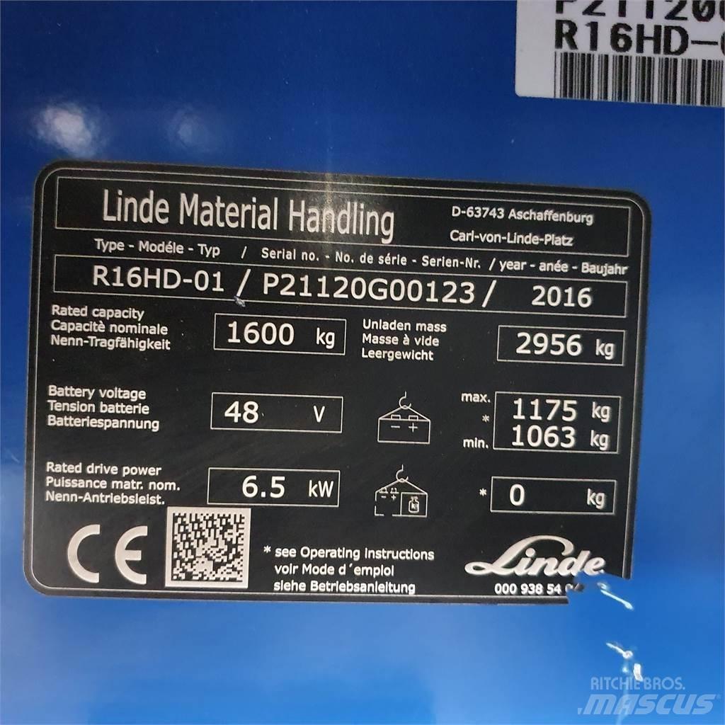 Linde R16HD Retraky