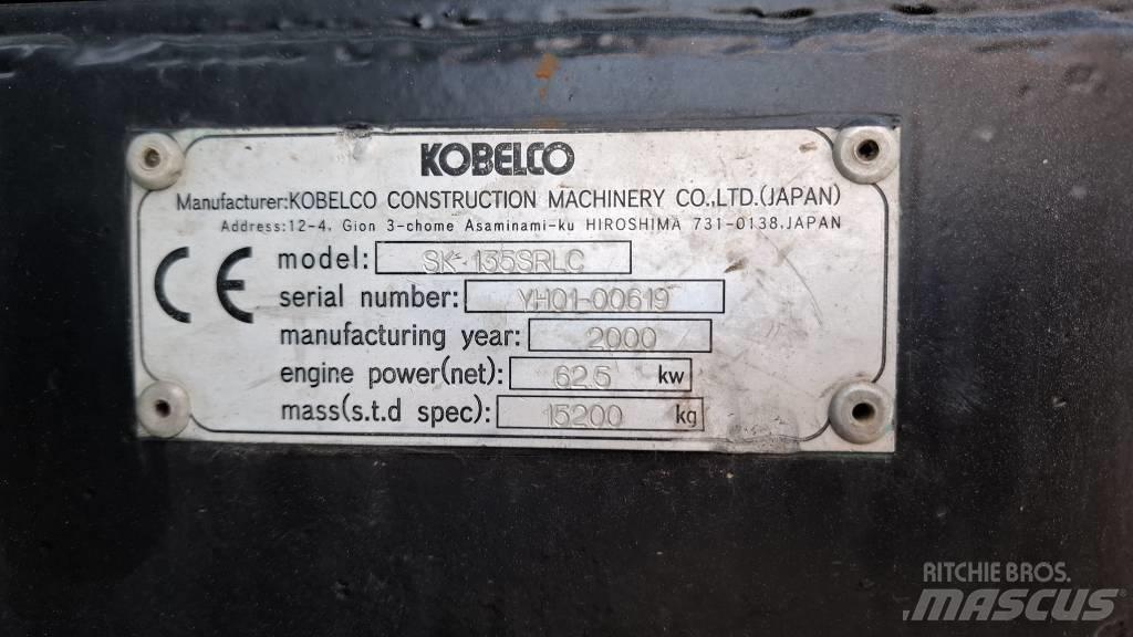Kobelco SK 135 SR LC Pásová rýpadla