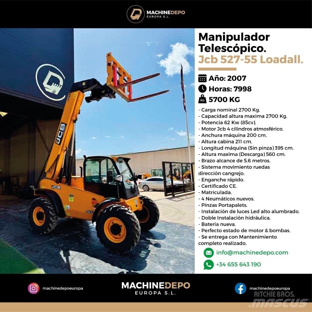 JCB 527-55 Teleskopické manipulátory