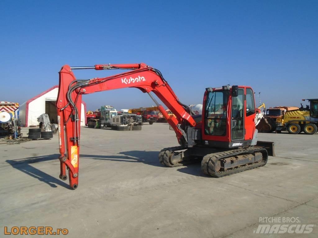 Kubota KX 080-3 Pásová rýpadla